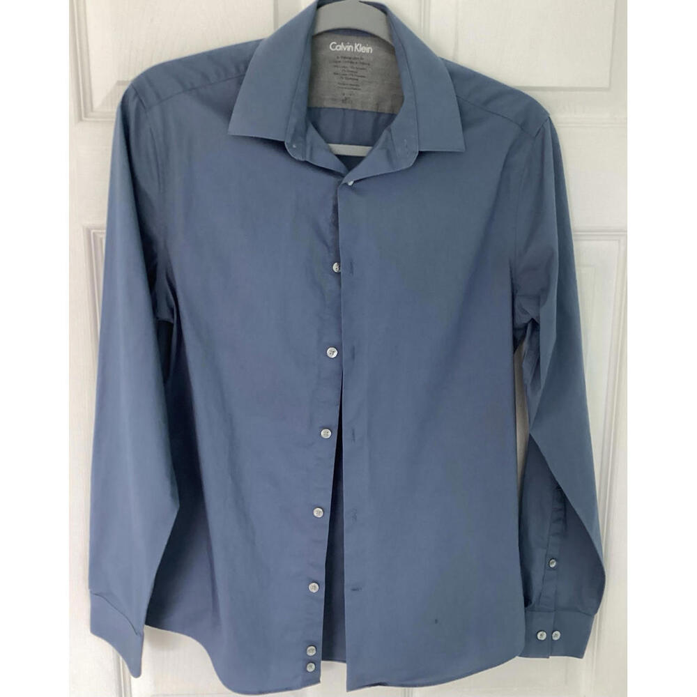 Calvin Klein Men Dress Shirt Slim Fit
